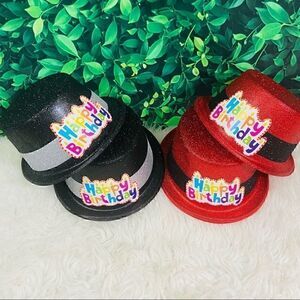Bundle / lot / pack 4 party hats for birthday
